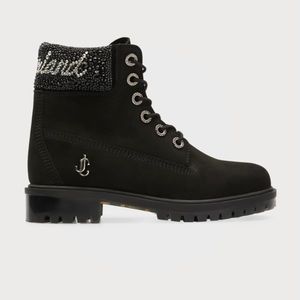 Jimmy Choo x Timberland Crystal Utility Boots NWT